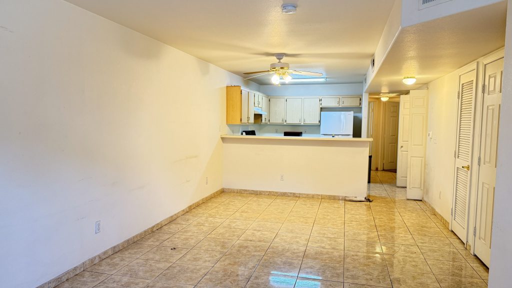 lr, kitchen